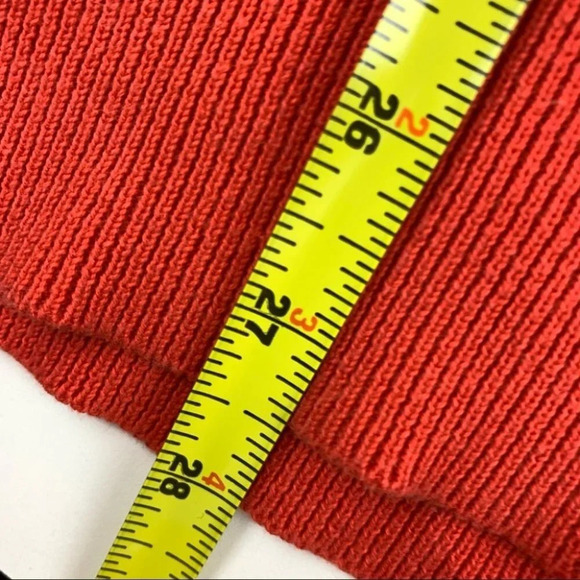 Le  Tigre Orange Lightweight 3/4 Sleeve Sweater - Picture 9 of 10